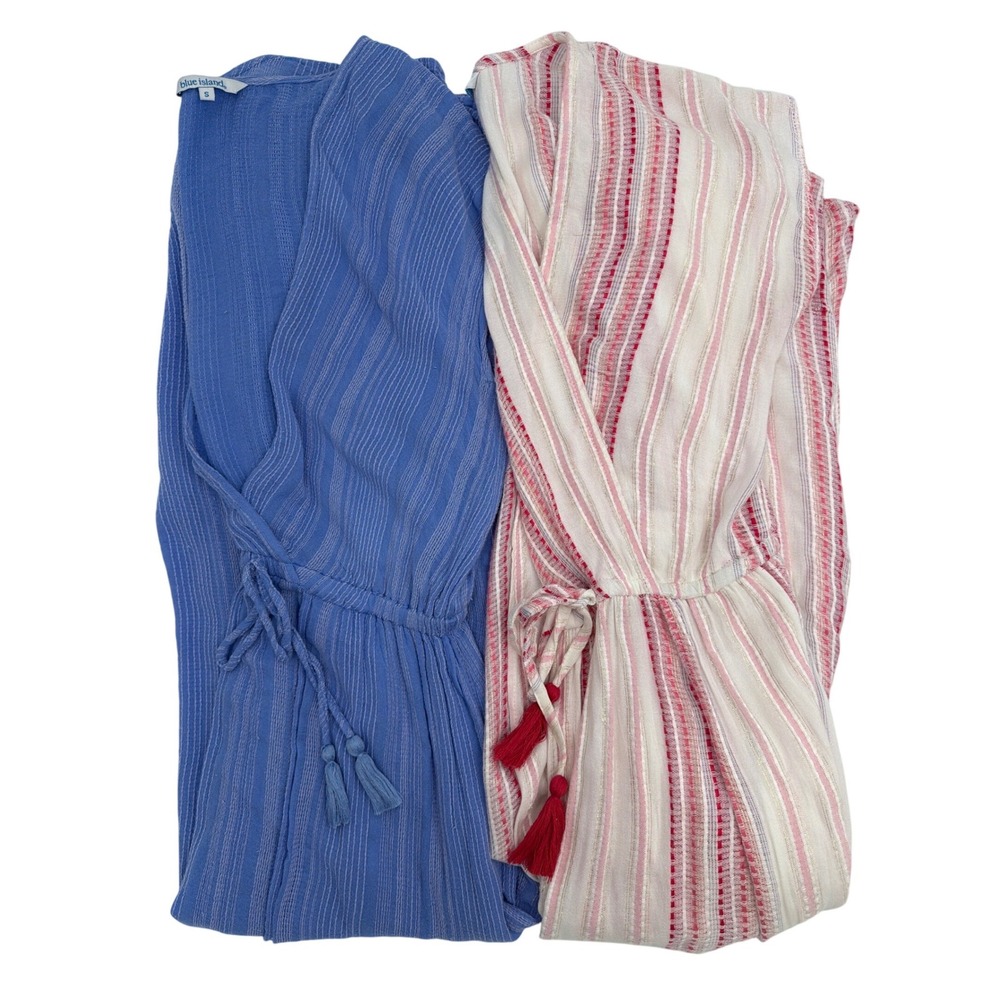 Blue Island Maxi Dress Swimsuit Cover-up Lot of 2 Size small - Picture 3 of 15